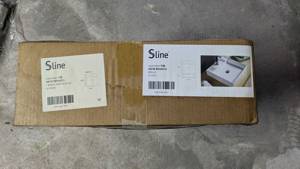 Lavatório tim 44cm branco