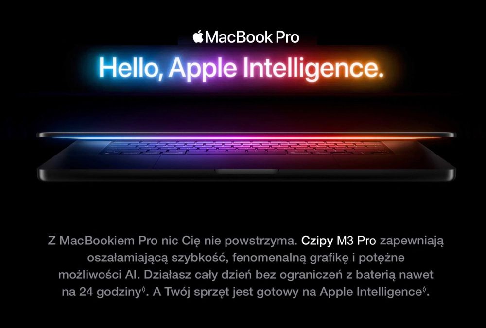 I. NOWY Apple MacBook Pro 16 M3 PRO 18GB RAM 512GB Black +DODATKI GW-2LATA! FV23%