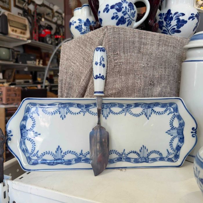 Conjunto Vista Alegre “Viana” – Travessa com Espátula Original em Porcelana