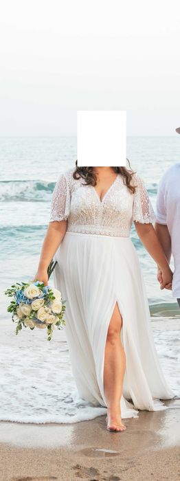 Suknia Ślubna Boho PLUS SIZE