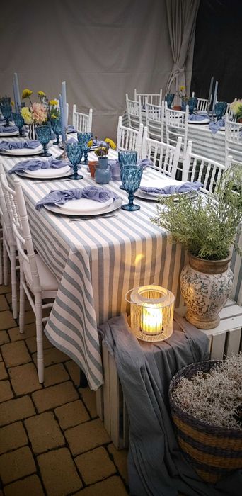 Wynajem namiotu, mebli, zastawy, obrusów, serwet, ścianki, dekoracje