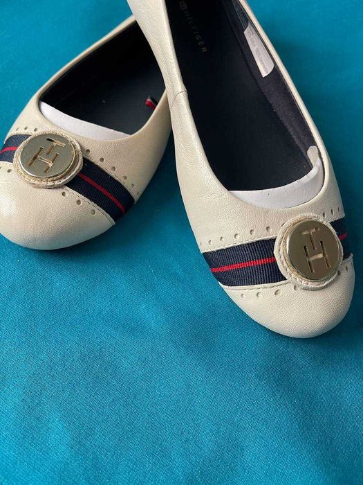 Балетки слипоны TOMMY HILFIGER оригинал кожа натуральная