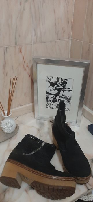 Bota preta em camurça64730169006850124