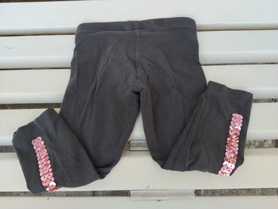 Calças de menina com brilhantes - C & A - 18 - 24 meses - 92 cm