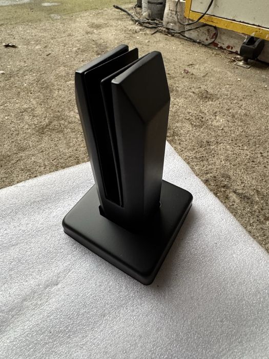 4 x Uchwyt pionowy do szkła kwadratowy