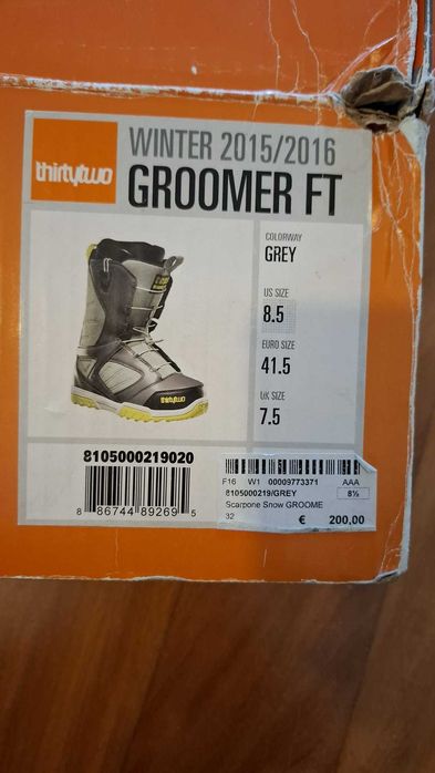Botas snowboard thirtytwo 41.5 (8.5)