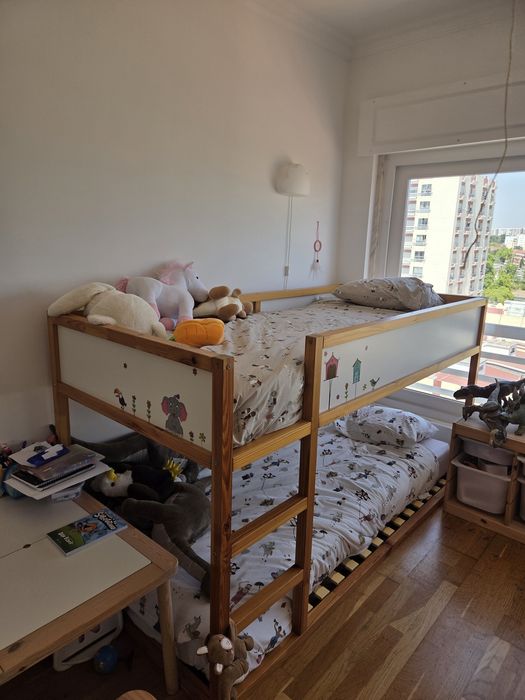 Beliche cama KURA IKEA com estrado adicional