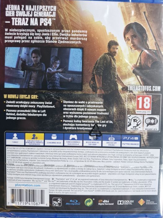 The Last Of Us Remastered gra nowa na PS4