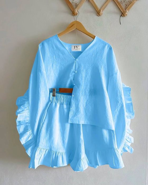 Костюм літній, шорти+блузка, L-XL