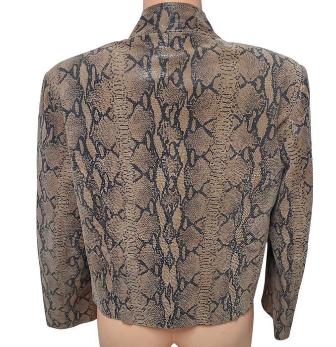 Kurtka 100% naturalna skóra węża pyton ARTE PELLE, R. L/XL