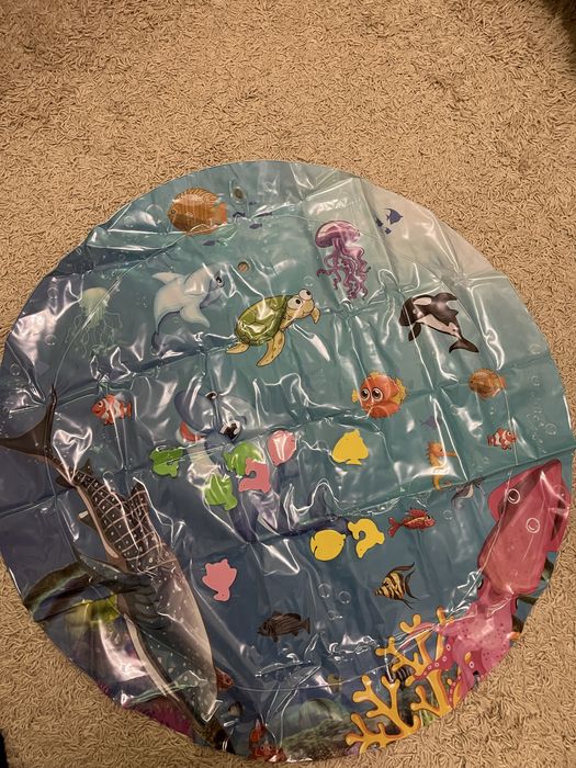 Новий Дитячий розвиваючий коврик/килимок діаметр- 1 метр, з водою