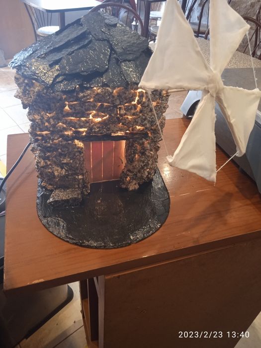 Réplica de moinho candeeiro