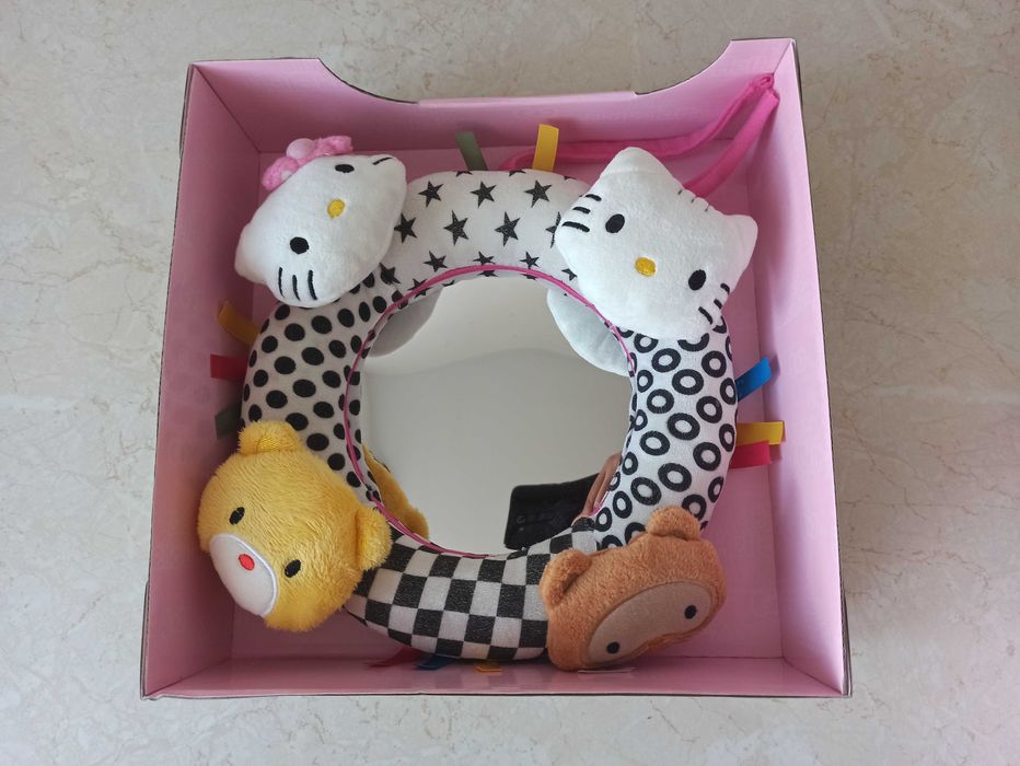 Nowe pluszowe lusterko zabawka do powieszenia Hello Kitty 24 cm