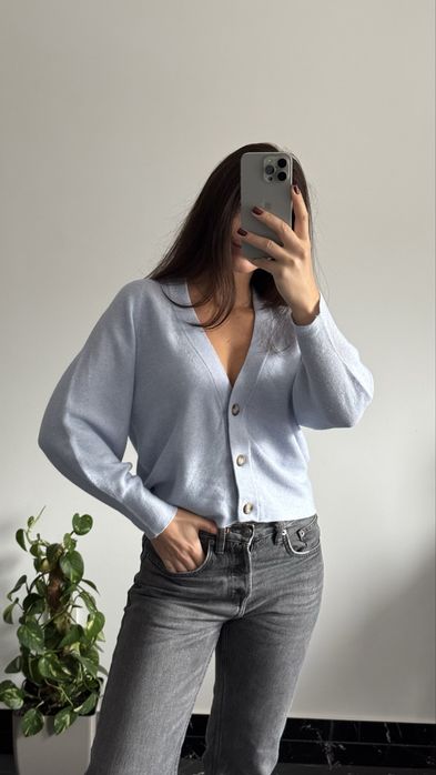 Кардиган голубий від італійського бренду  rich&royal xs/s