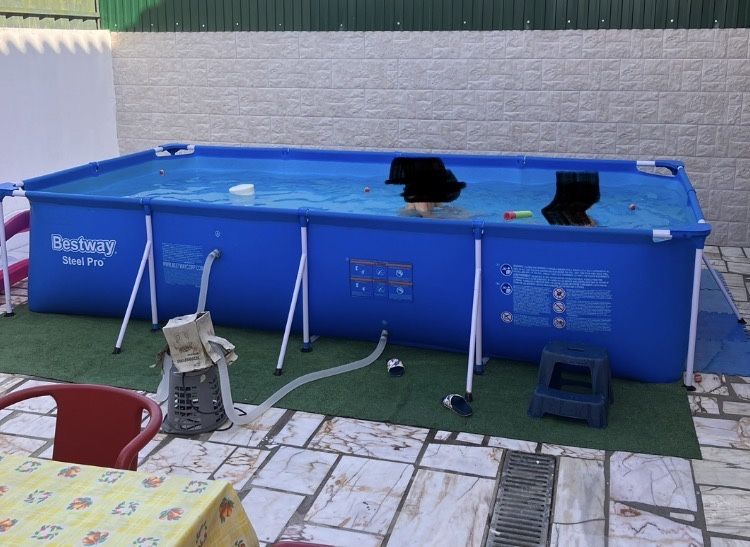 Piscina desmontável 4,00x2,10x0,85