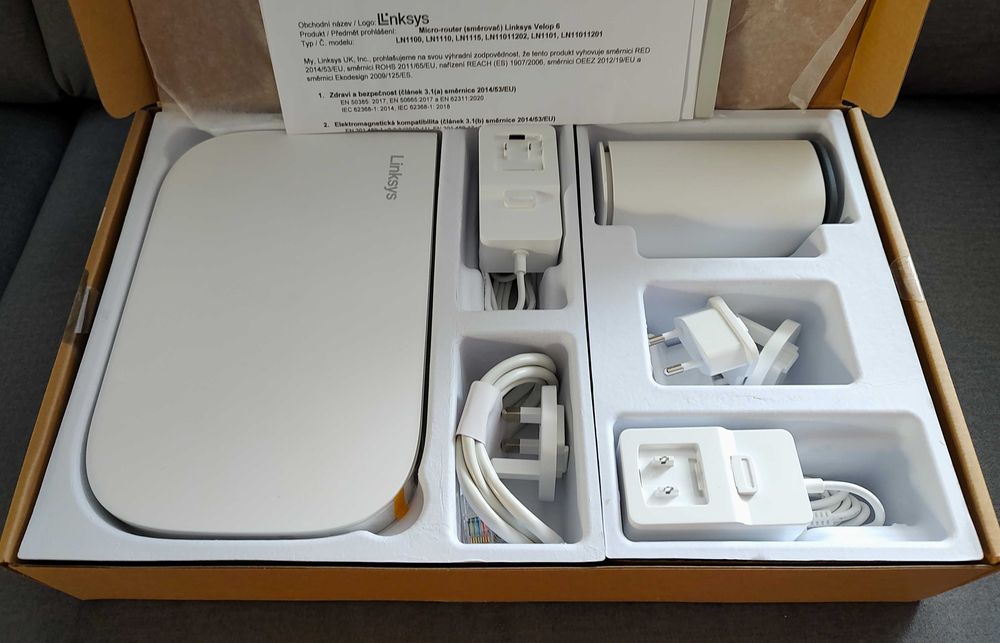 Zestaw Router Linksys System Mesh Velop Micro Wi-Fi 6 jak TP-Link Deco