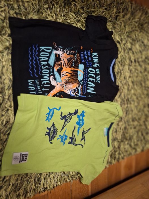 Koszulki z krótkim rękawem dla chłopca rozmiar 116