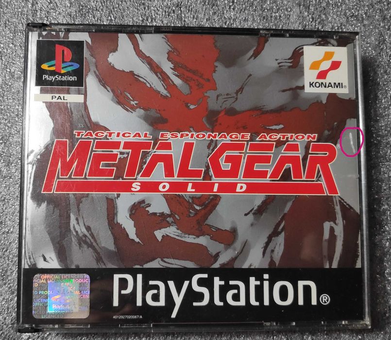 PlayStation PSX Metal Gear Solid MGS  PS1  wydanie angielskie