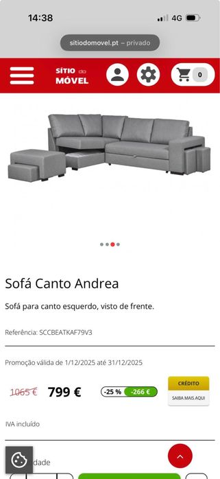 Sofa cama c/ mesa de centro e 2 bancos