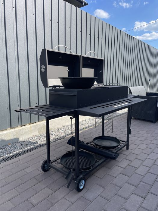 Професійний мангал-гриль 4 мм, 1 метр для барбекю