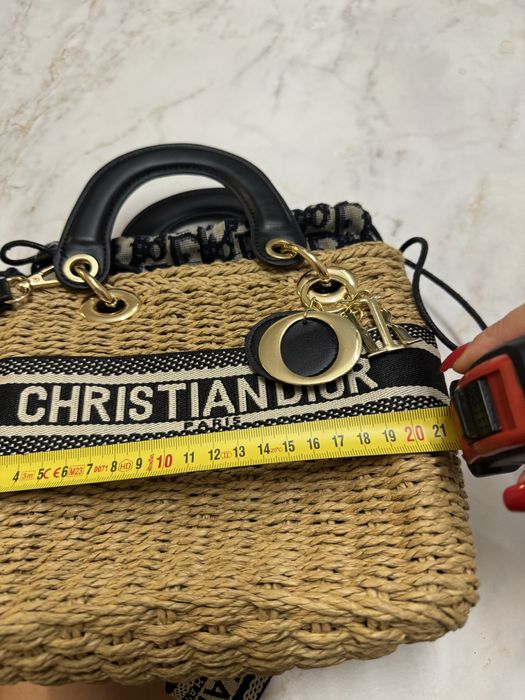 Bolsa rafia Dior