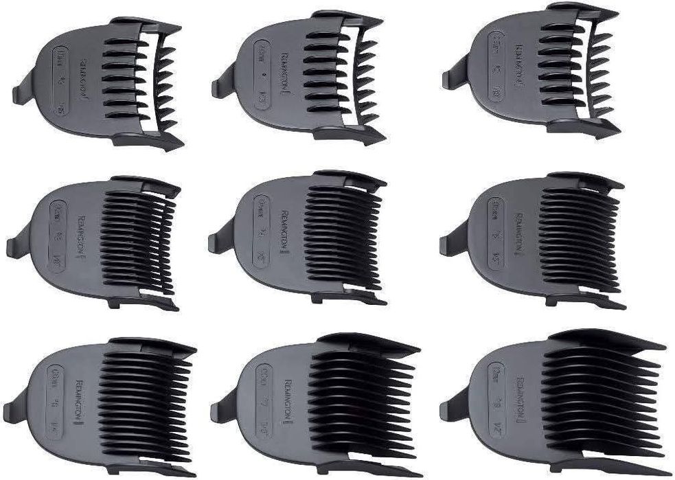 Remington HC4250 QuickCut. 
Забезпечує на 57% більше покриття леза для швидшого та рівнішого стриження. 
Насадки: У комплекті йде 9 насадок-гребінців