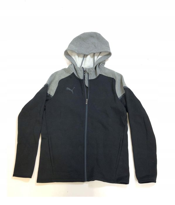 Bluza z kapturem PUMA teamCUP czarna M - bawełna organiczna