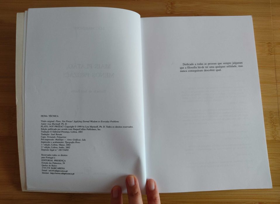 Livro - Mais Platão, Menos Prozac!, de Lou Marinoff