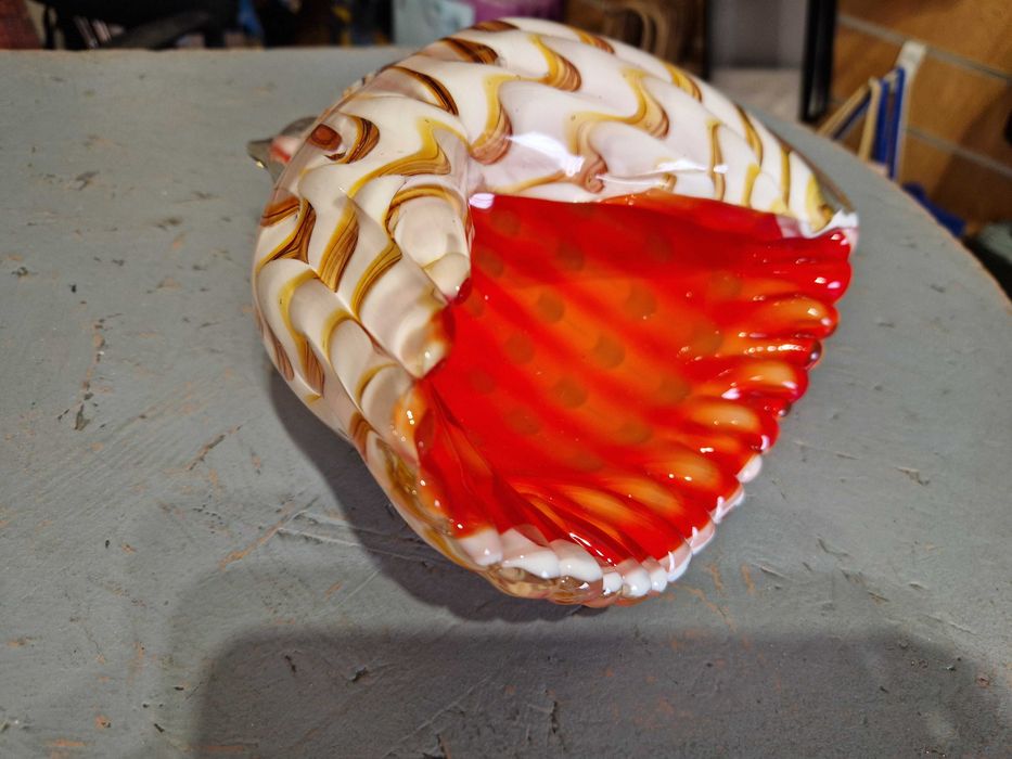 Ваза №3: Вогняна Перлина. Нова декоративна ваза з художнього скла