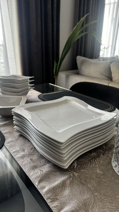 New Wave Villerpy&Boch duze talerze obiadowe 9 sztuk! Super stan.