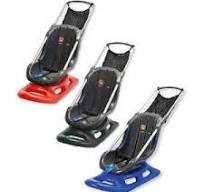 Санки Німеччина KHW Kunststoff Snow baby fun сині чорні