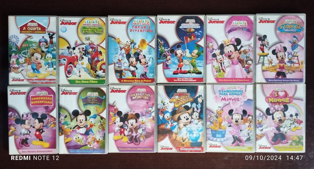 DVD'S a casa do Mickey Mouse