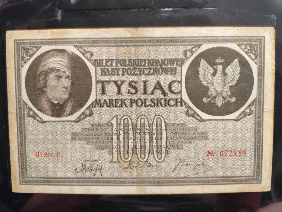 1000 marek polskich 1919 (majowe) III Ser. B./bez serii (do wyboru)