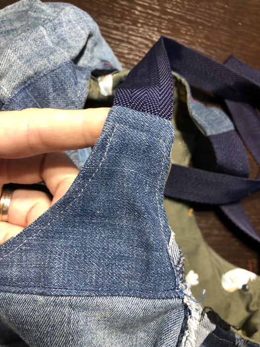 Джинсова сумка ручної роботи