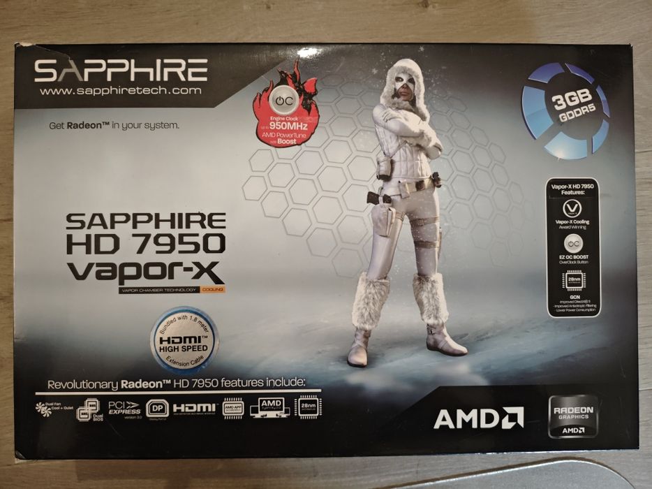 Placa gráfica Sapphire hd 7950 Radeon