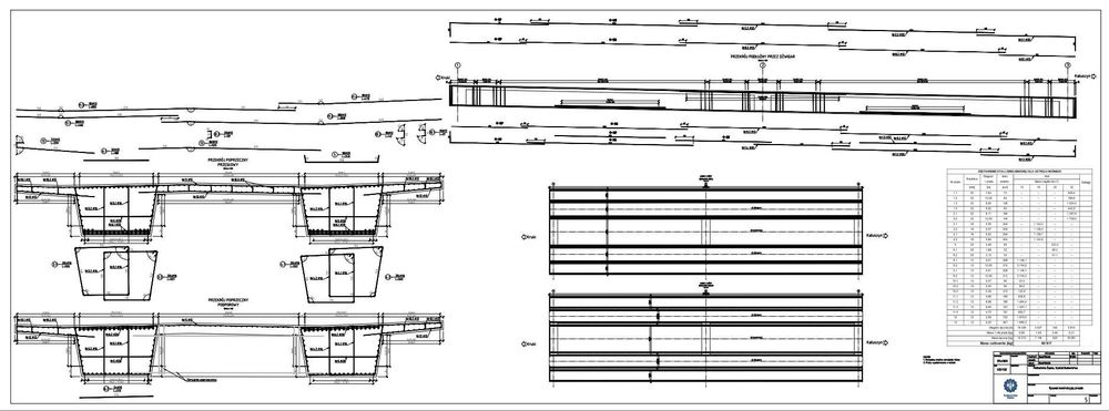 Projekty, budownictwo, rysunki AutoCAD, mosty, ob