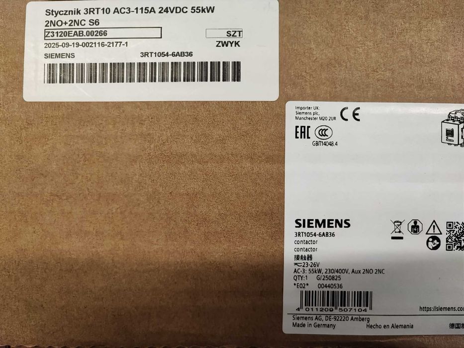 Siemens ET200 Styczniki