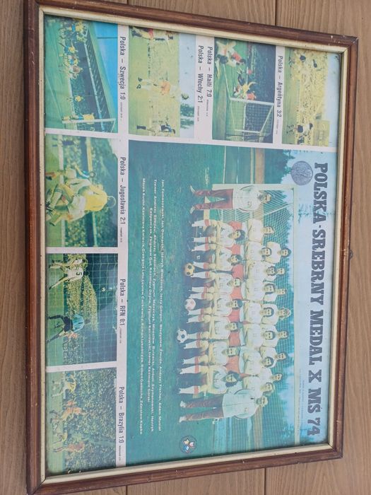 Plakat Polskiej reprezantacji MŚ 1974r