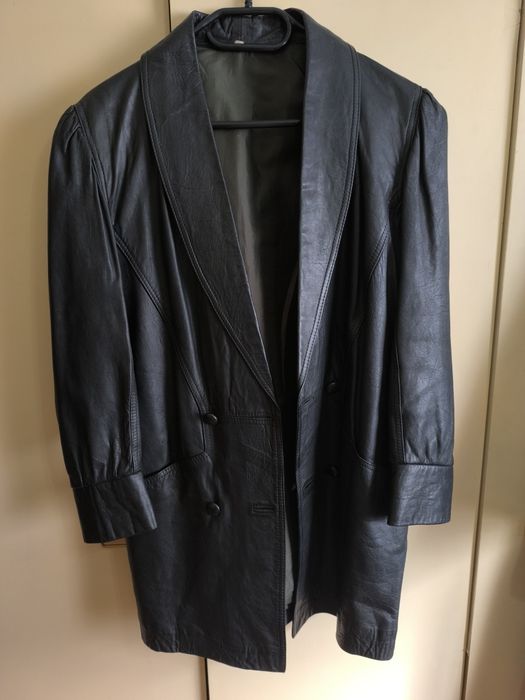 Casaco em pele genuína
