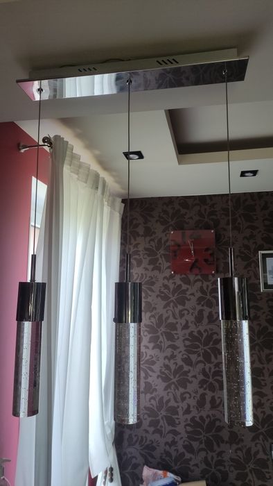 Lampa wisząca 3 punkty świetlne orginalny design