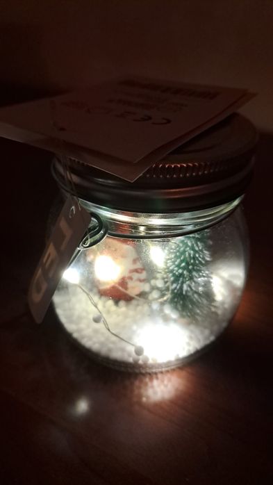 Decoração natalícia com led,nova com etiquetas