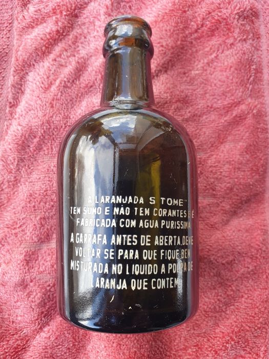 Garrafa antiga pirogravada