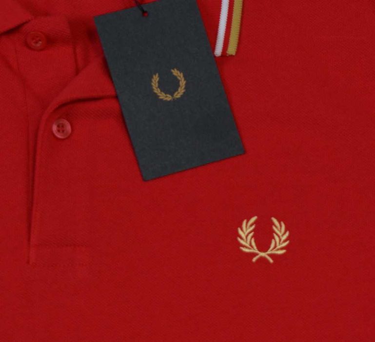 Fred Perry Koszulka Polo Męska Bawełniana Nowa z Metką rozmiar M