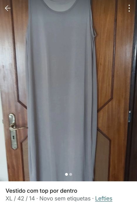 Vestido comprido com top venda separada