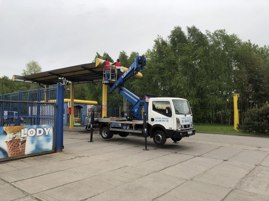 Zwyżka wynajem WYCINKA DRZEW usługi HDS  zwyżka podnośnik 21 Myszków