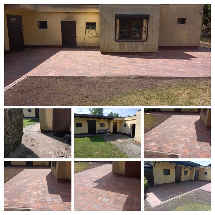 Brukowanie Brukarstwo Kostka Brukowa Układanie kostki brukowej Zabrze