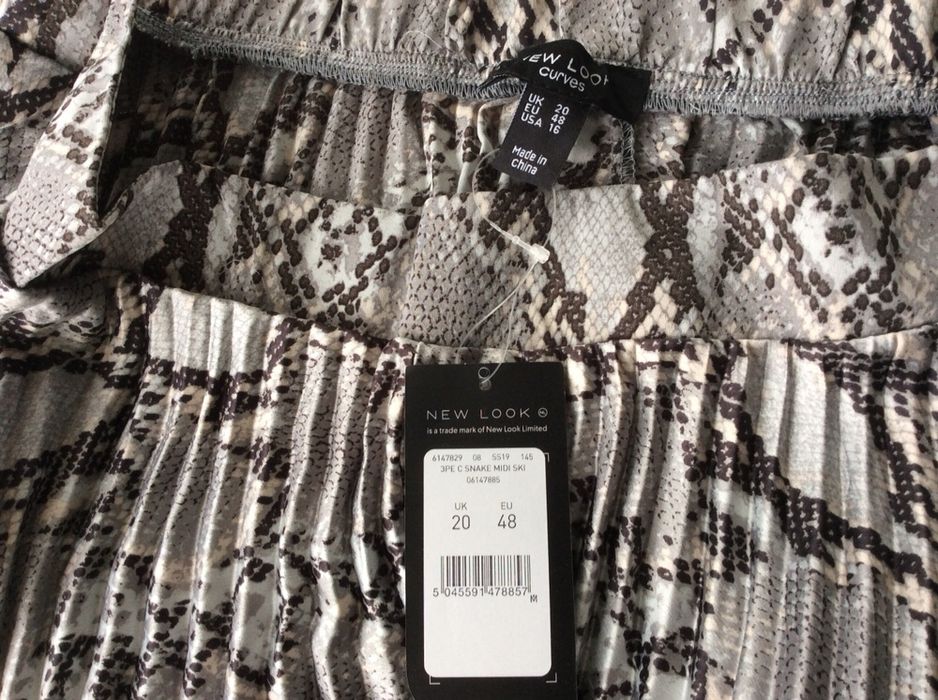 Юбка гофре New Look p. XL, snake print