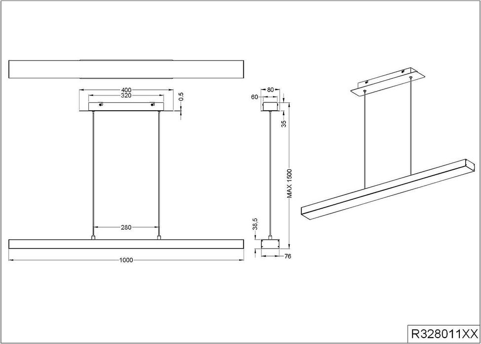 Duża Lampa Wisząca LED metal 18 W Biały Mat