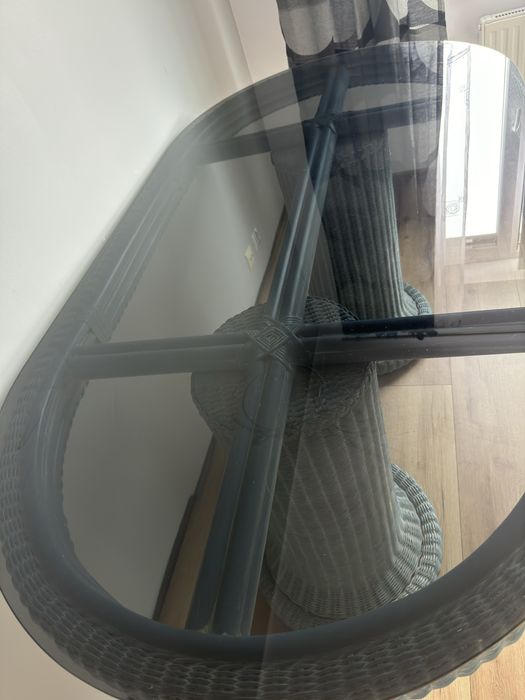 Stół ratanowy owalny