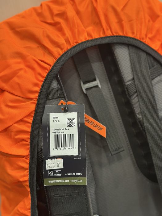 Туристичний тактичний рюкзак 5.11 Tactical Skyweight 36L + дощовик
